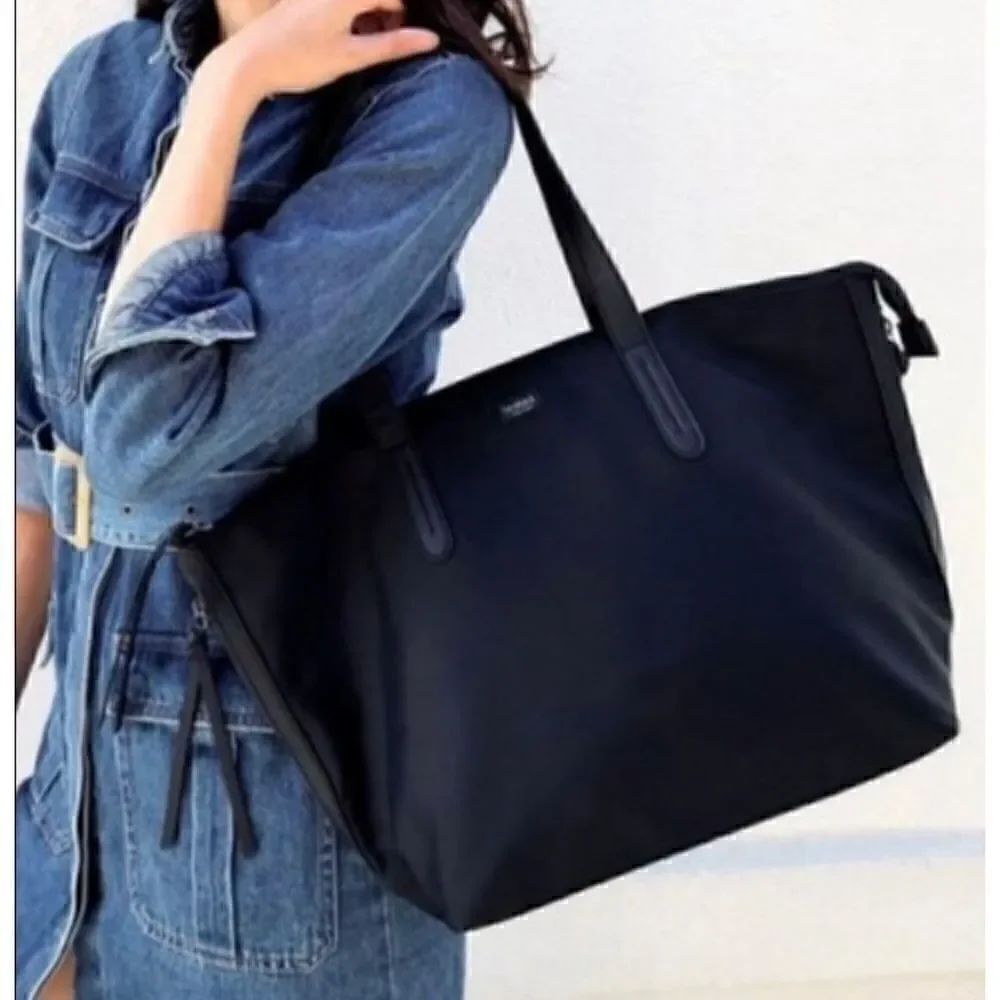 Botkier Bond Weekender Tote Bag Black Nylon